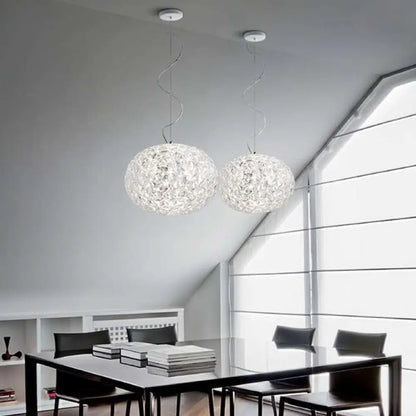 Contemporary Crystal LED Ceiling Light for Dining Room