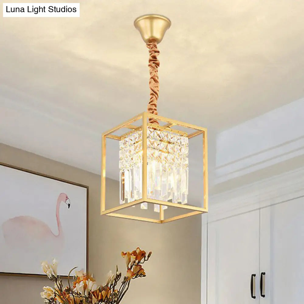 DecorBites™ DecorBites™ Contemporary Crystal Strands Ceiling Light Fixture - Terrace Semi Flush Mount Chandelier