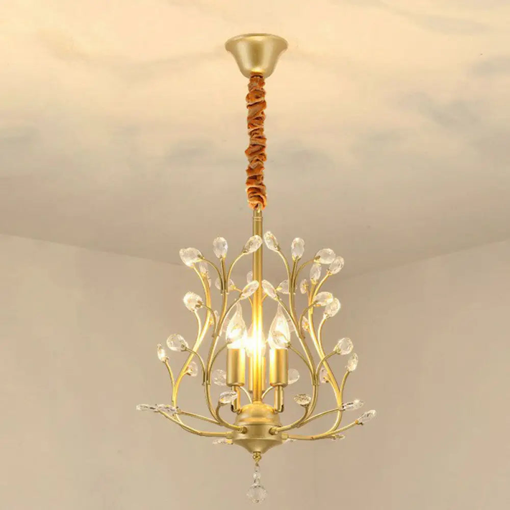 DecorBites™ DecorBites™ Contemporary Crystal Strands Ceiling Light Fixture - Terrace Semi Flush Mount Chandelier