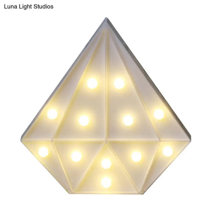 Lámpara de pared LED contemporánea con forma de diamante - Funciona con pilas