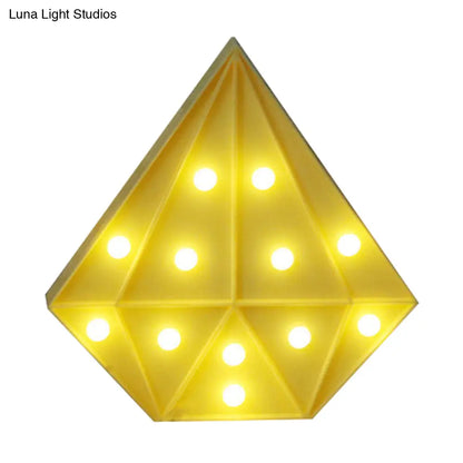 Lámpara de pared LED contemporánea con forma de diamante - Funciona con pilas