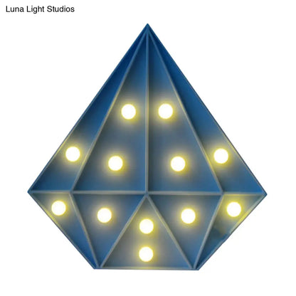 Lámpara de pared LED contemporánea con forma de diamante - Funciona con pilas