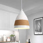 Contemporary Domed Pendant Lamp - Metal, 1 Head, 9"/14" Wide, White Ceiling Hanging Light