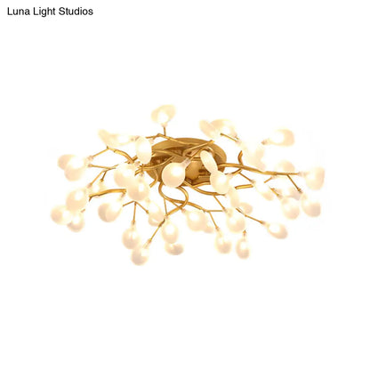 DecorBites™ DecorBites™ Contemporary Firefly Flush Mount LED Ceiling Light for Living Rooms