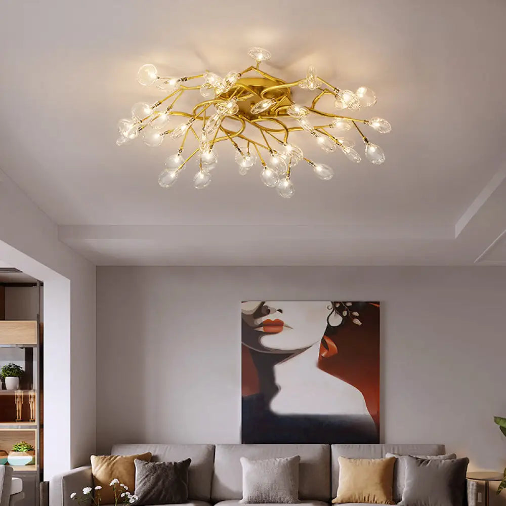 DecorBites™ DecorBites™ Contemporary Firefly Flush Mount LED Ceiling Light for Living Rooms