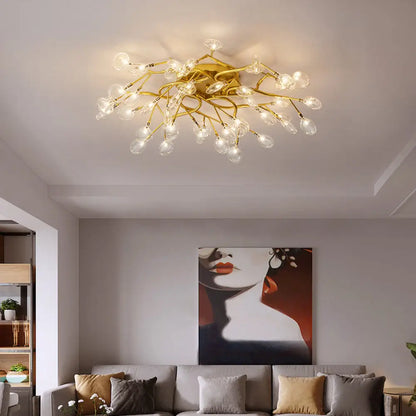 DecorBites™ DecorBites™ Contemporary Firefly Flush Mount LED Ceiling Light for Living Rooms