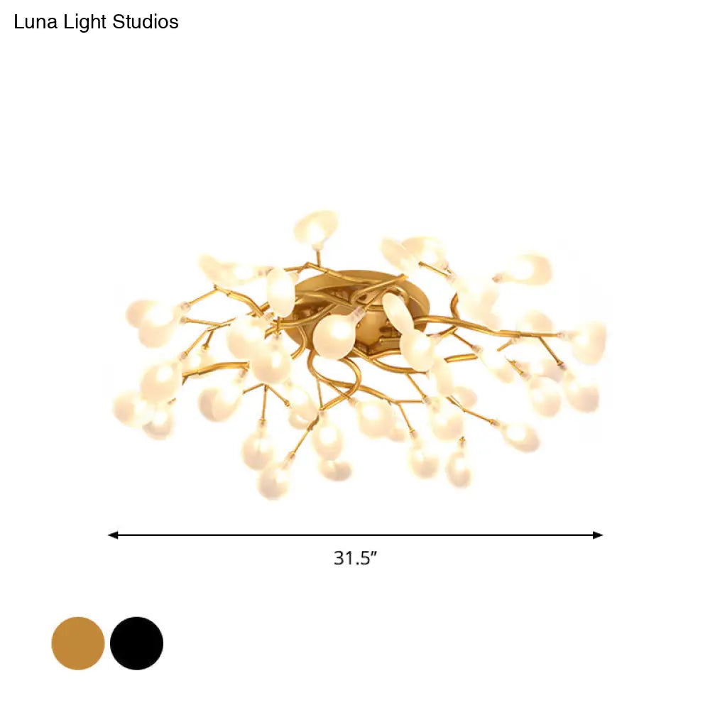 DecorBites™ DecorBites™ Contemporary Firefly Flush Mount LED Ceiling Light for Living Rooms