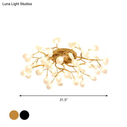 DecorBites™ DecorBites™ Contemporary Firefly Flush Mount LED Ceiling Light for Living Rooms