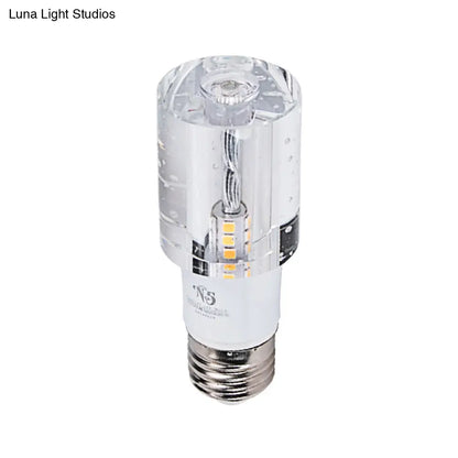 DecorBites™ DecorBites™ Contemporary Flush Mount LED Hallway Ceiling Light with Clear Crystal Cylinder Shade