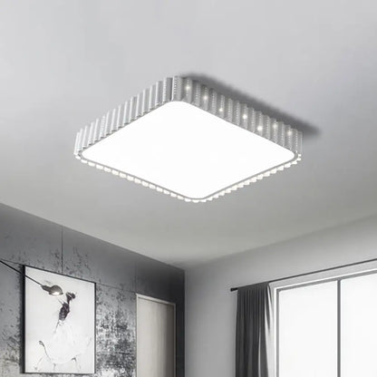Lámpara de techo LED contemporánea empotrada DecorBites™ - Lámpara rectangular blanca/dorada, pantalla acrílica, luz cálida/blanca, 48/95 cm de ancho