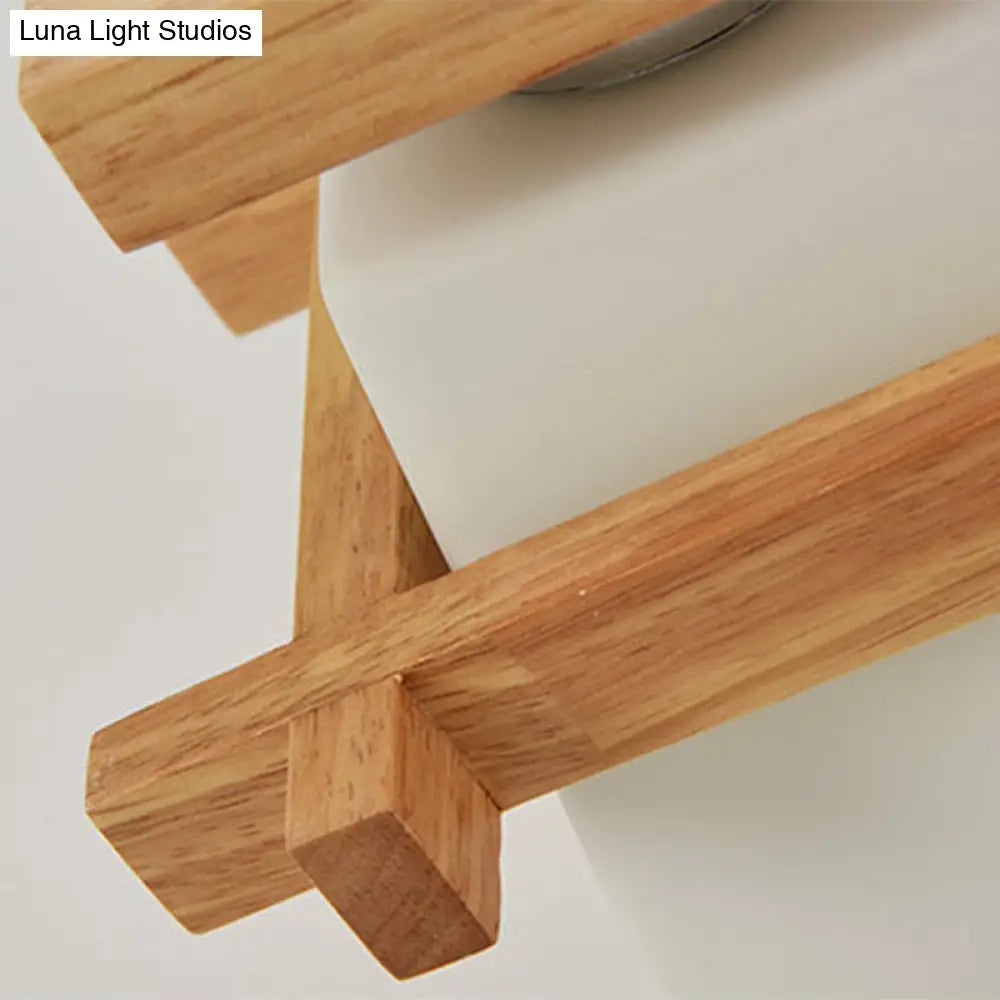 ثريا DecorBites™ شبه مستوية من الزجاج المصنفر المعاصر من DecorBites™ للسقف في الردهة