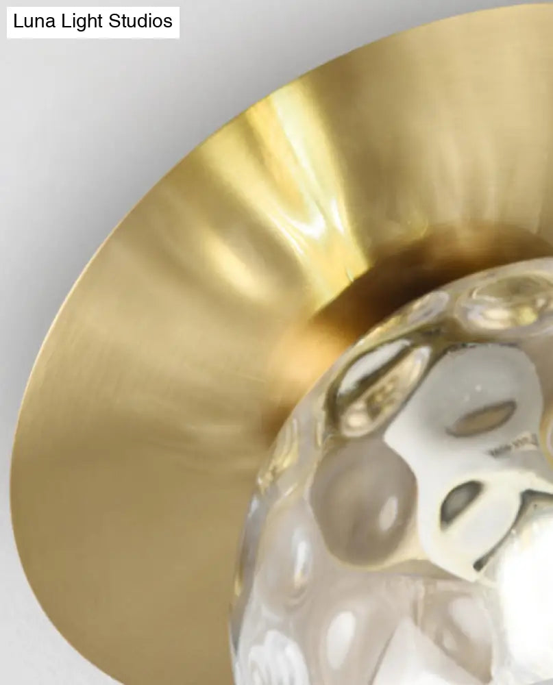 DecorBites™ DecorBites™ Contemporary Frosted Glass Sphere Semi Flush Chandelier: Stylish Ceiling Mount Light for Hallways