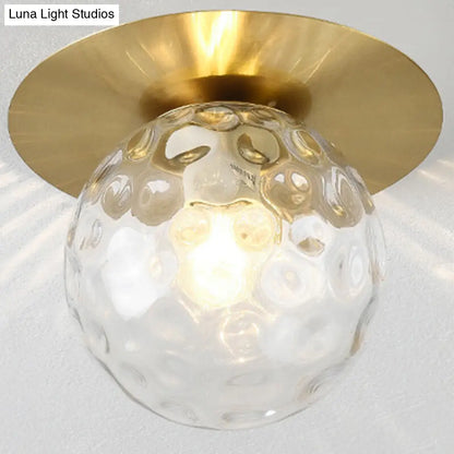 DecorBites™ DecorBites™ Contemporary Frosted Glass Sphere Semi Flush Chandelier: Stylish Ceiling Mount Light for Hallways