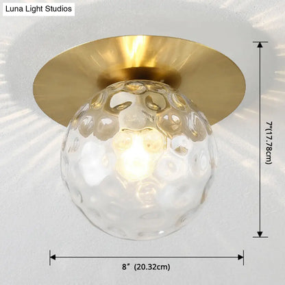 DecorBites™ DecorBites™ Contemporary Frosted Glass Sphere Semi Flush Chandelier: Stylish Ceiling Mount Light for Hallways