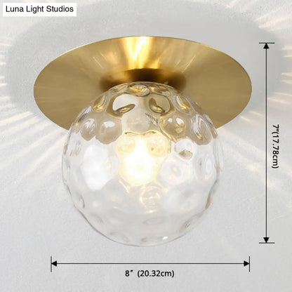 DecorBites™ DecorBites™ Contemporary Frosted Glass Sphere Semi Flush Chandelier: Stylish Ceiling Mount Light for Hallways
