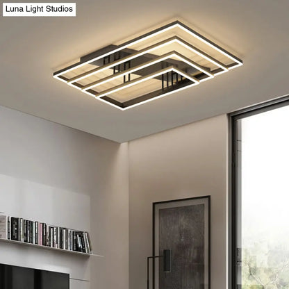 DecorBites™ DecorBites™ Contemporary Geometric Semi-Flush Acrylic Bedroom Ceiling Light