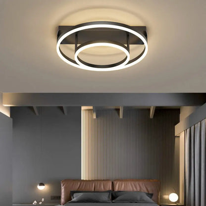 DecorBites™ DecorBites™ Contemporary Geometric Semi-Flush Acrylic Bedroom Ceiling Light