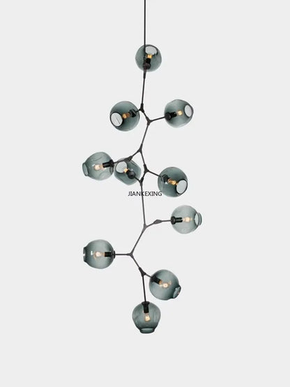 Contemporary Glass Bubble Chandelier for Living Room - Chandelier