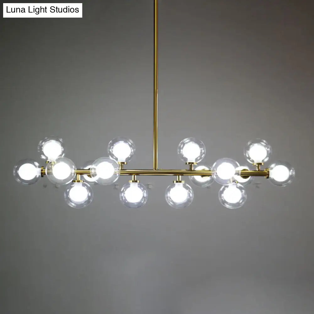 Lámpara de techo DecorBites™ de cristal contemporáneo con forma de esfera - 16 luces para sala de estar
