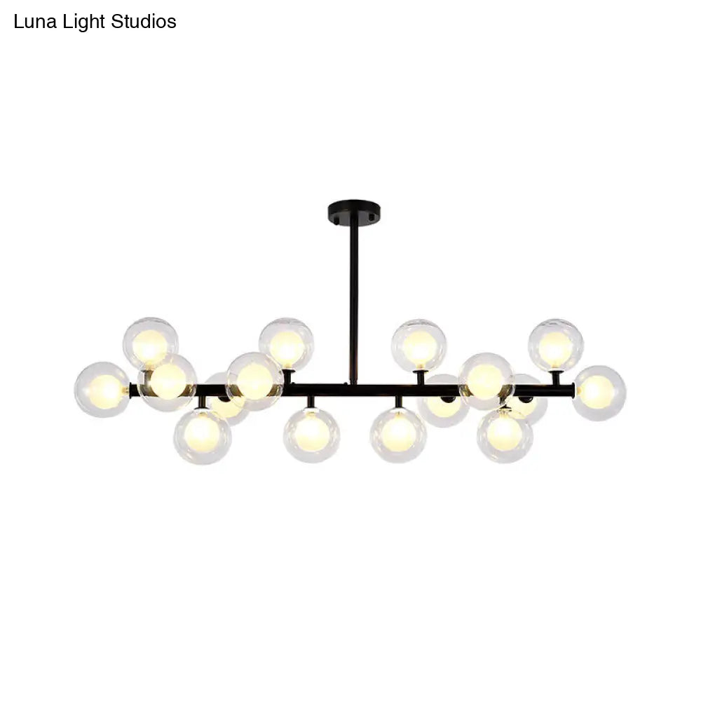 Lámpara de techo DecorBites™ de cristal contemporáneo con forma de esfera - 16 luces para sala de estar