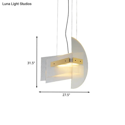Lámpara de araña geométrica dorada contemporánea DecorBites™: Lámpara colgante LED de cristal transparente para comedor