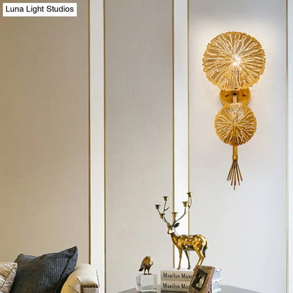 Aplique de pared dorado contemporáneo DecorBites™ para sala de estar
