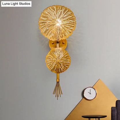 Aplique de pared dorado contemporáneo DecorBites™ para sala de estar