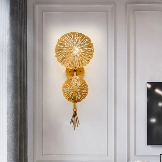 Aplique de pared dorado contemporáneo DecorBites™ para sala de estar