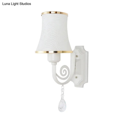 DecorBites™ DecorBites™ Contemporary Gold Wall Sconce – 1 Light Textured Glass Wall Mount Fixture, Ideal for Living Room