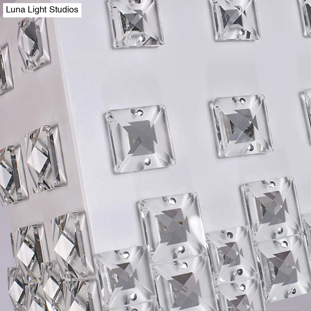 Lámpara de araña contemporánea DecorBites™ color marfil - Lámpara colgante de metal con detalles de cristal (2 luces)