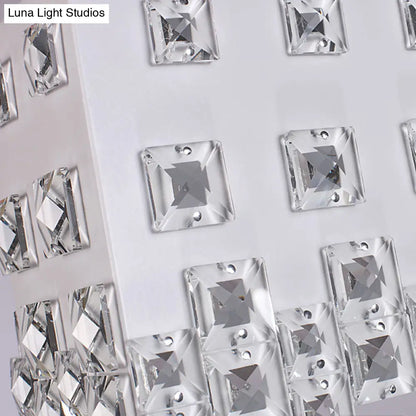 Lámpara de araña contemporánea DecorBites™ color marfil - Lámpara colgante de metal con detalles de cristal (2 luces)