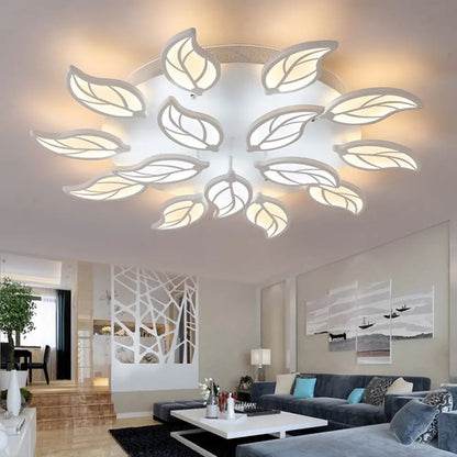 Lámpara de techo empotrada DecorBites™ Contemporary Leaf de acrílico - Luz LED en blanco/cálido/natural (6/9/12 luces)