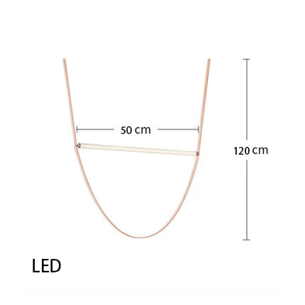 Contemporary Leather Belt Dimmable LED Pendant Light