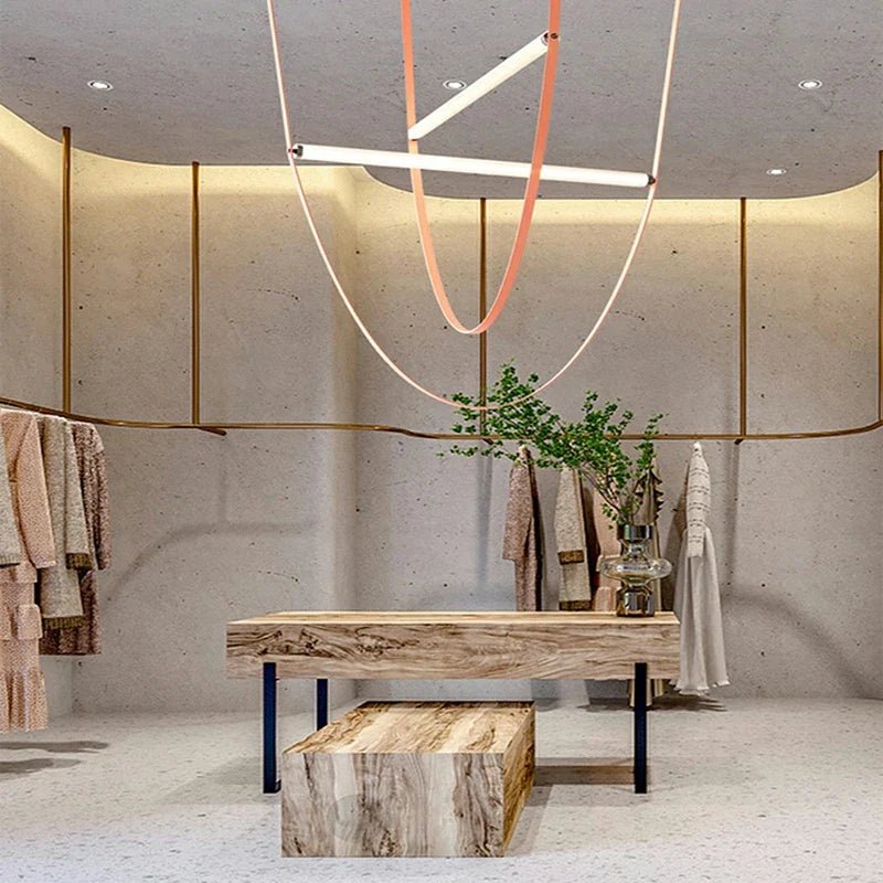 Contemporary Leather Belt Dimmable LED Pendant Light - Decorbites