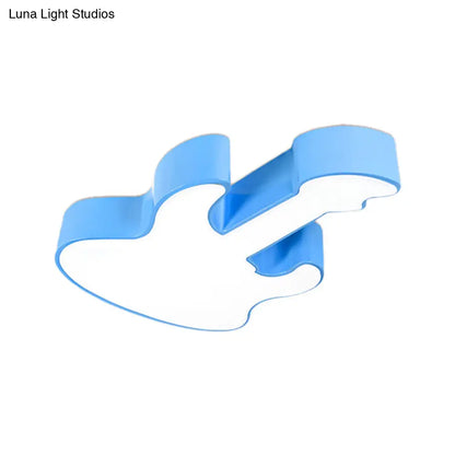 DecorBites™ DecorBites™ Contemporary LED Acrylic Ceiling Lamp in Red/Orange for Kindergarten - Warm/White Light