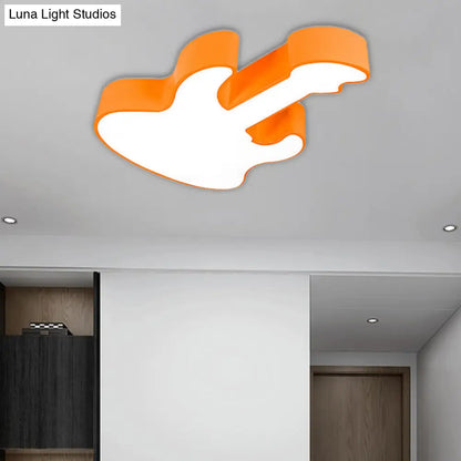 DecorBites™ DecorBites™ Contemporary LED Acrylic Ceiling Lamp in Red/Orange for Kindergarten - Warm/White Light