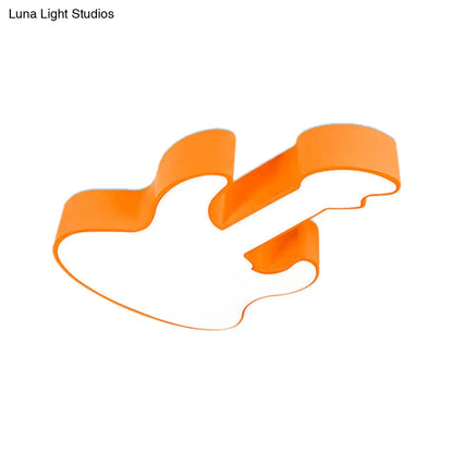 DecorBites™ DecorBites™ Contemporary LED Acrylic Ceiling Lamp in Red/Orange for Kindergarten - Warm/White Light