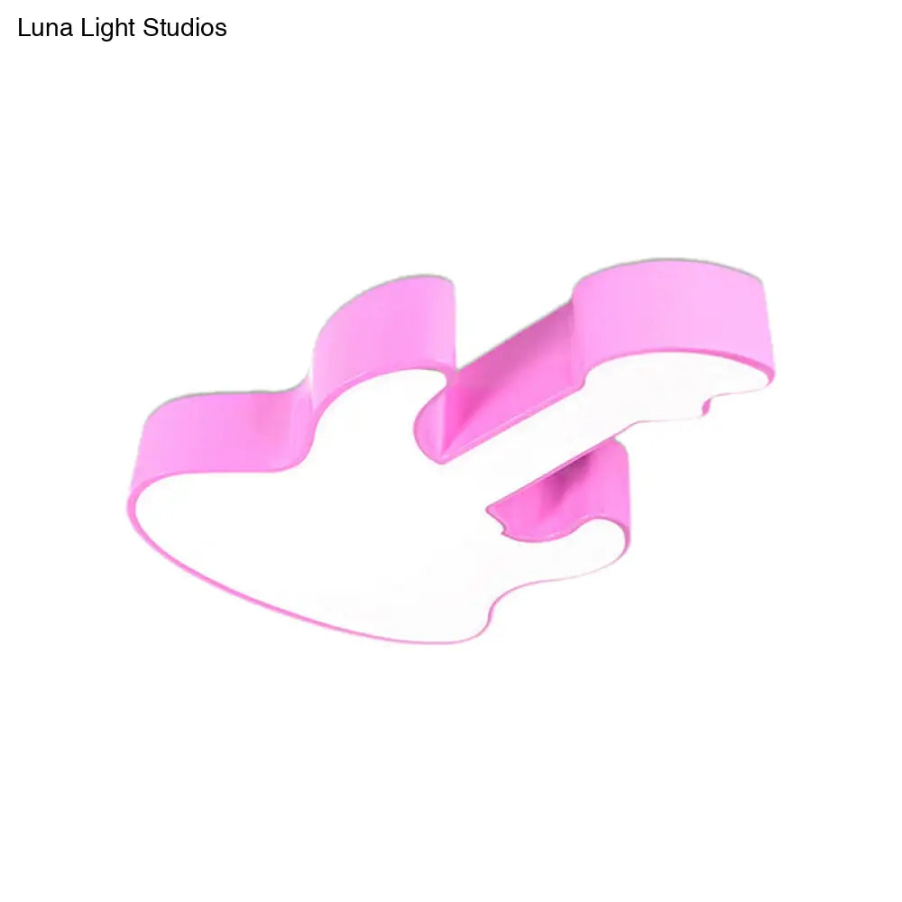 DecorBites™ DecorBites™ Contemporary LED Acrylic Ceiling Lamp in Red/Orange for Kindergarten - Warm/White Light