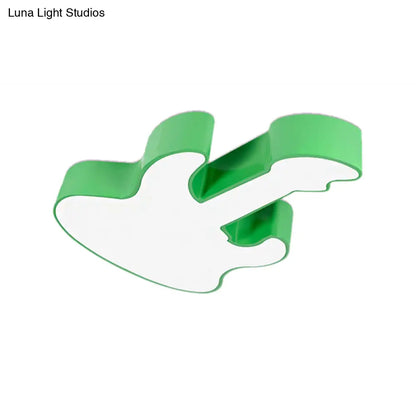 DecorBites™ DecorBites™ Contemporary LED Acrylic Ceiling Lamp in Red/Orange for Kindergarten - Warm/White Light