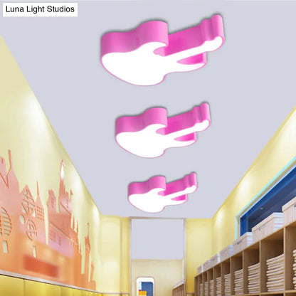 DecorBites™ DecorBites™ Contemporary LED Acrylic Ceiling Lamp in Red/Orange for Kindergarten - Warm/White Light