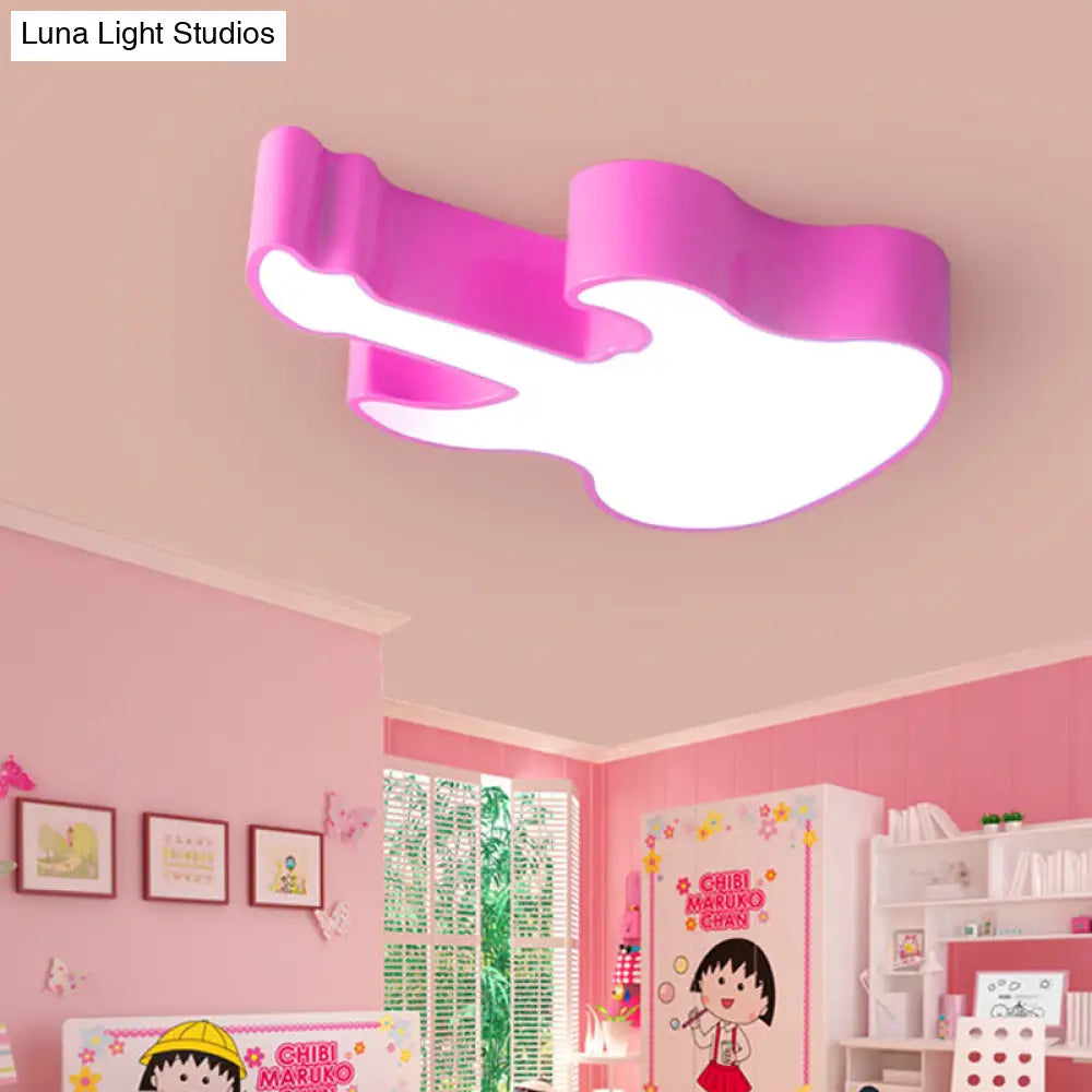 DecorBites™ DecorBites™ Contemporary LED Acrylic Ceiling Lamp in Red/Orange for Kindergarten - Warm/White Light