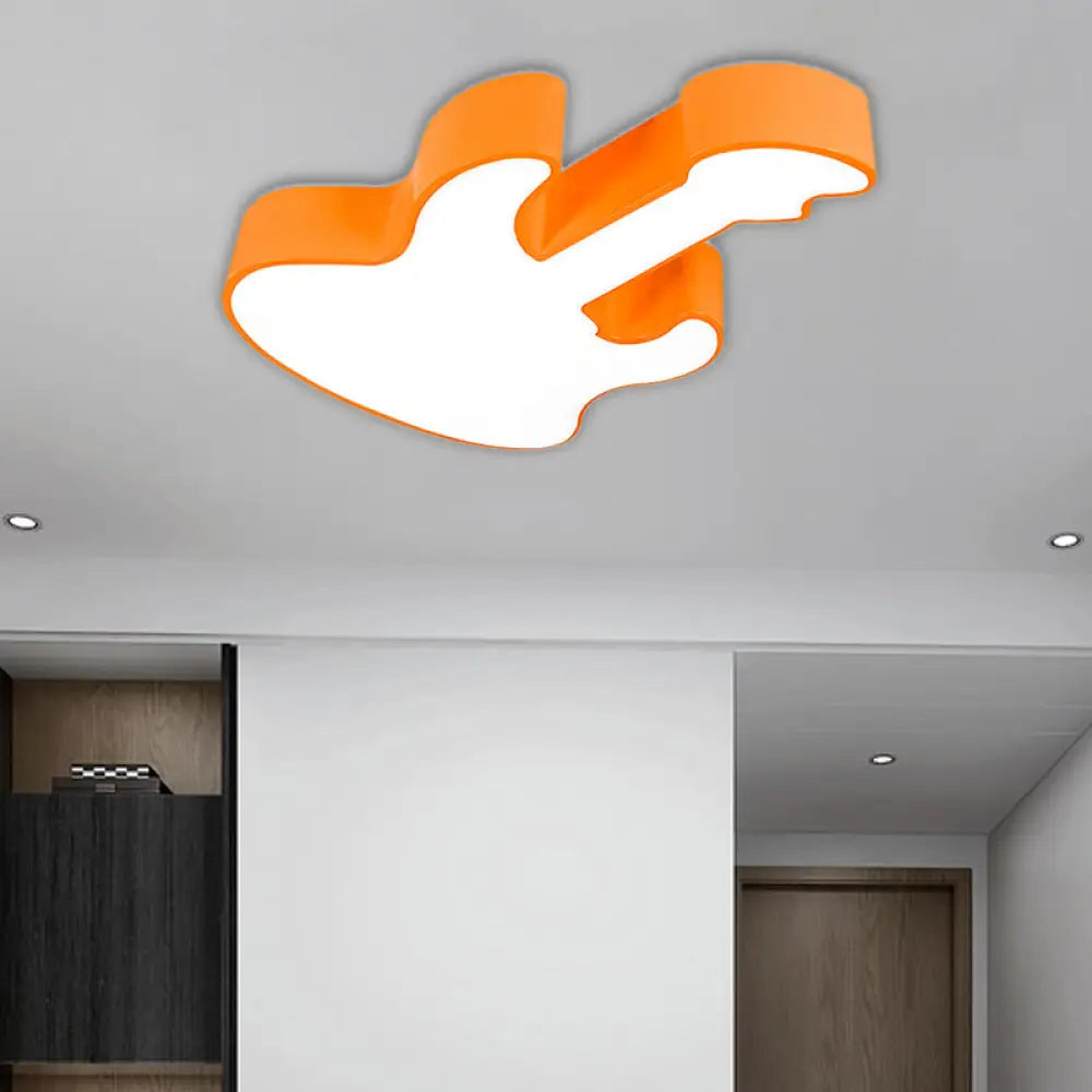 DecorBites™ DecorBites™ Contemporary LED Acrylic Ceiling Lamp in Red/Orange for Kindergarten - Warm/White Light