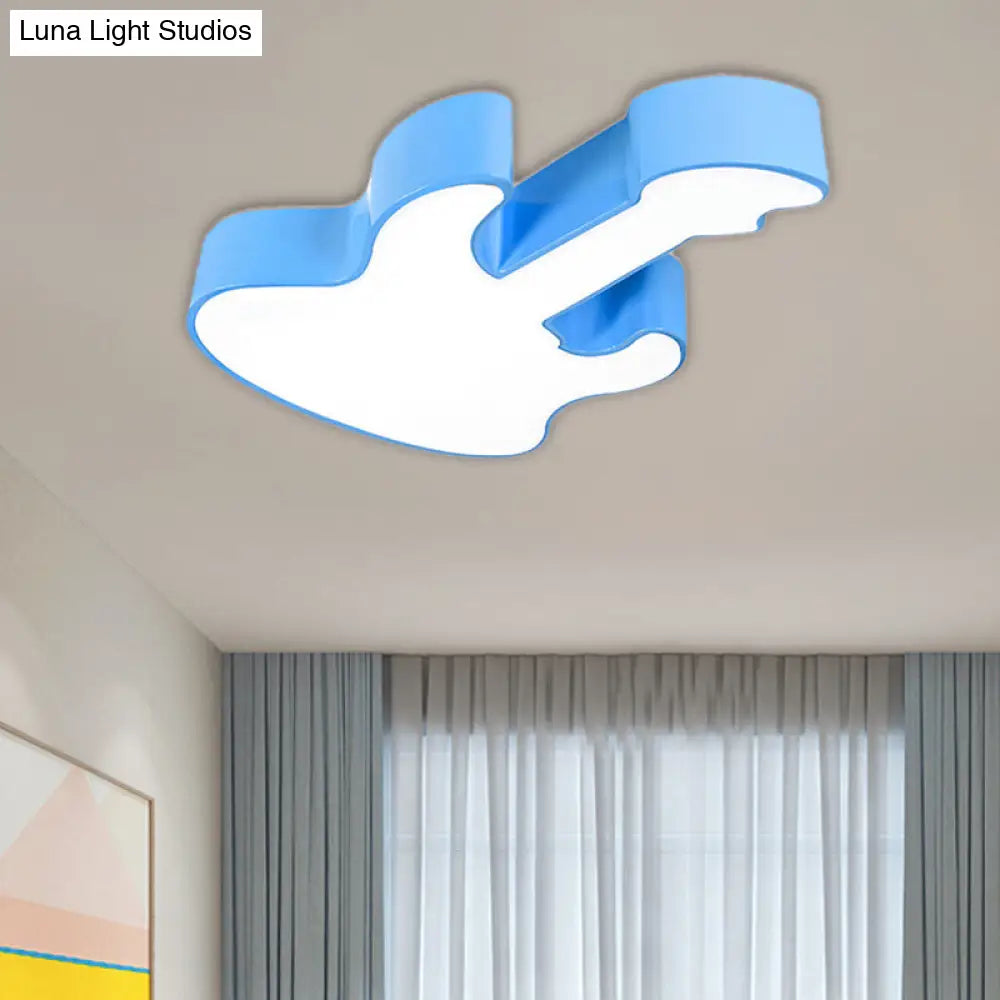 DecorBites™ DecorBites™ Contemporary LED Acrylic Ceiling Lamp in Red/Orange for Kindergarten - Warm/White Light