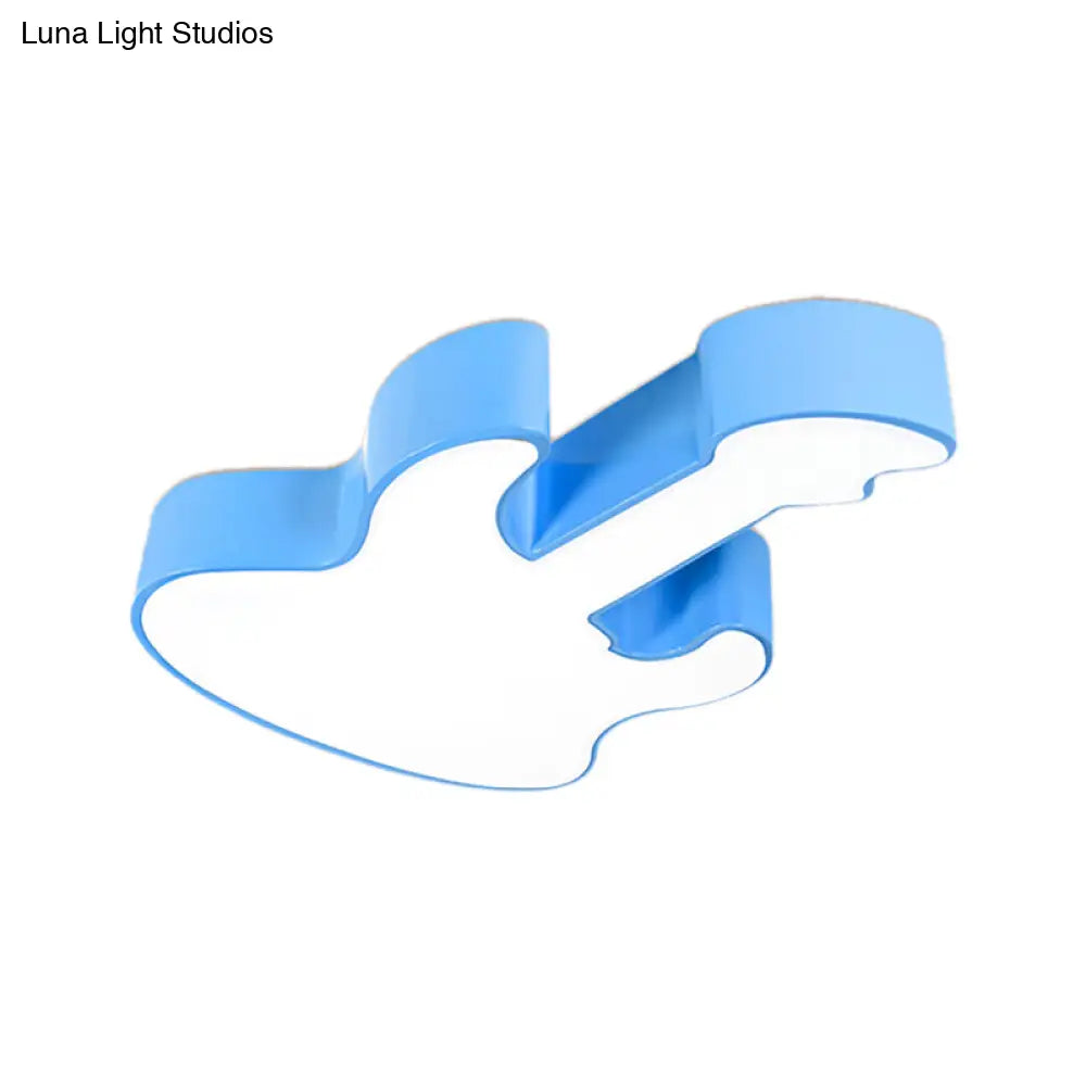 DecorBites™ DecorBites™ Contemporary LED Acrylic Ceiling Lamp in Red/Orange for Kindergarten - Warm/White Light