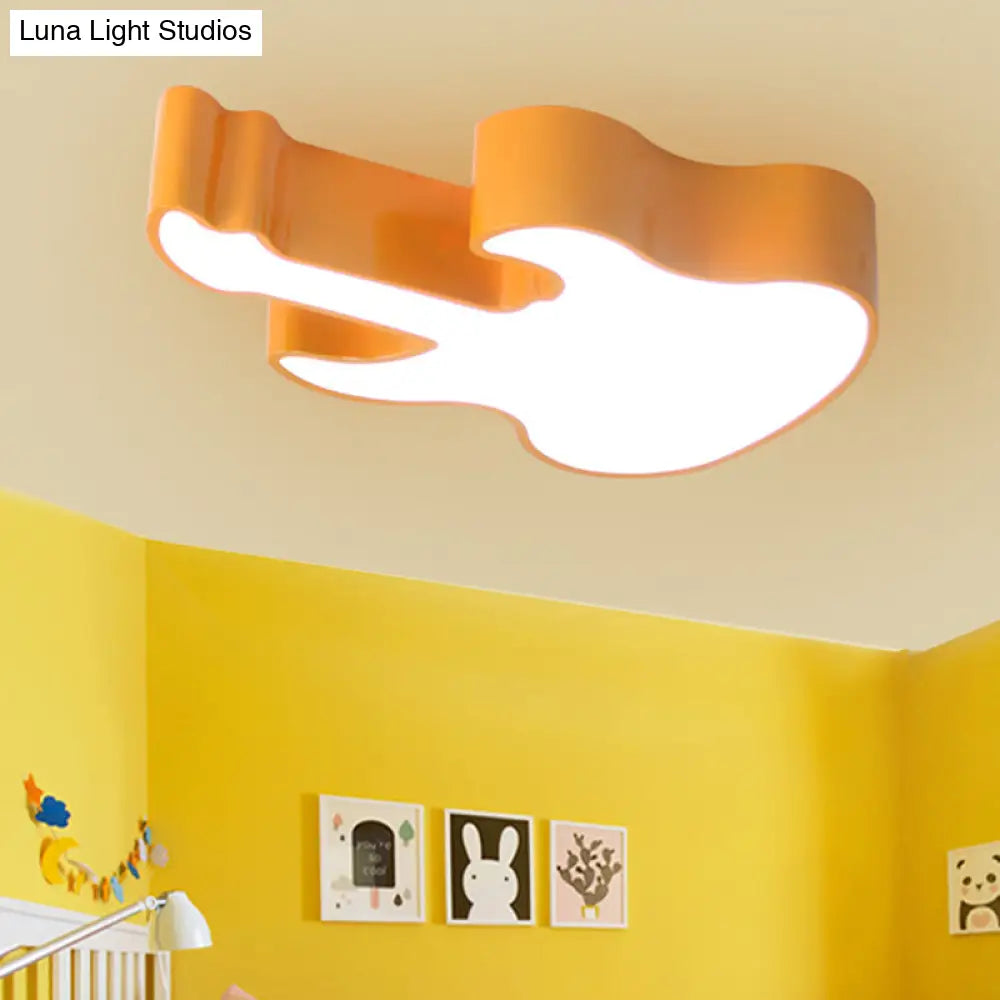 DecorBites™ DecorBites™ Contemporary LED Acrylic Ceiling Lamp in Red/Orange for Kindergarten - Warm/White Light