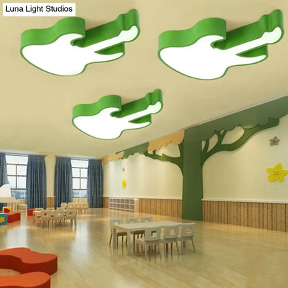 DecorBites™ DecorBites™ Contemporary LED Acrylic Ceiling Lamp in Red/Orange for Kindergarten - Warm/White Light