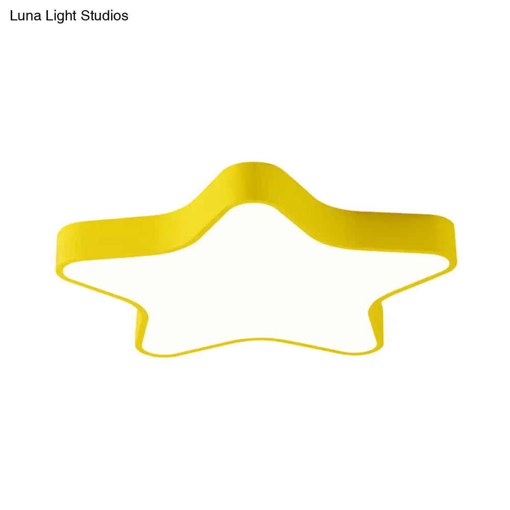 DecorBites™ DecorBites™ Contemporary LED Acrylic Star Shade Flush Light Fixture for Bedroom