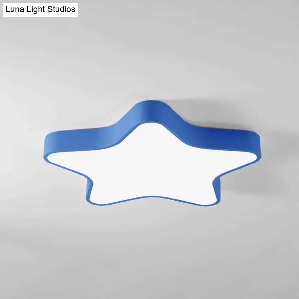 DecorBites™ DecorBites™ Contemporary LED Acrylic Star Shade Flush Light Fixture for Bedroom