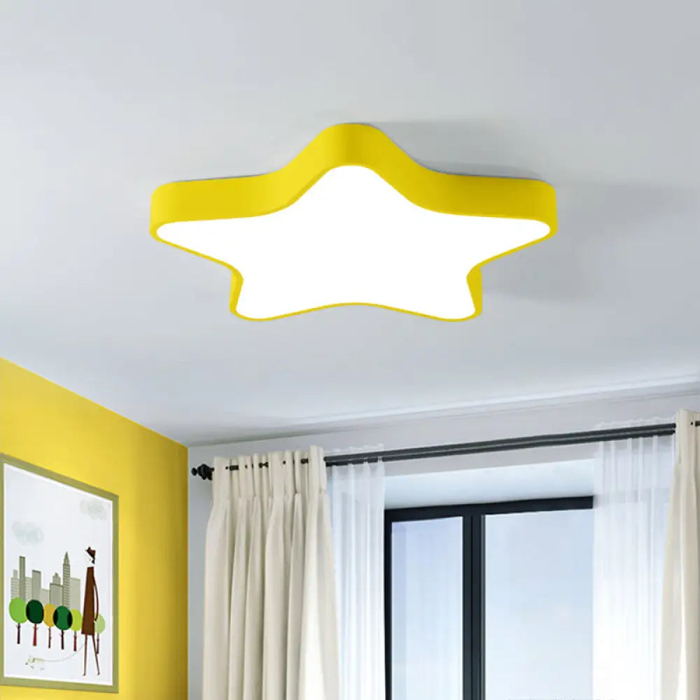 DecorBites™ DecorBites™ Contemporary LED Acrylic Star Shade Flush Light Fixture for Bedroom