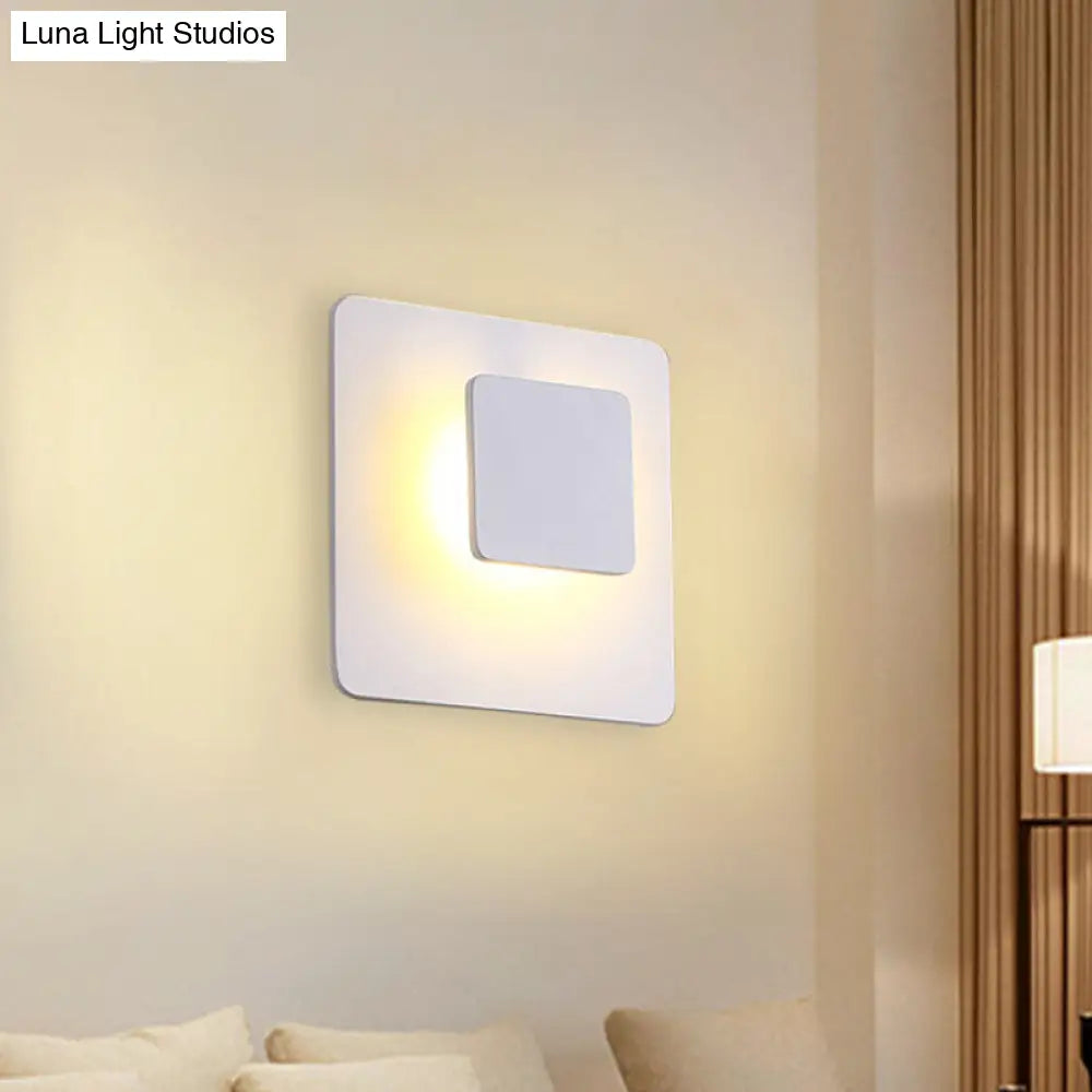 Aplique de pared LED contemporáneo DecorBites™ de acrílico para sala de estar - Luz blanca/cálida